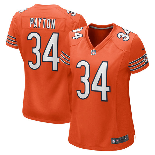 Women's Chicago Bears Walter Payton Retired Player Jersey Orange