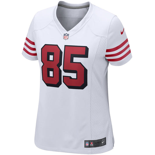 Women's George Kittle Nike 49ers Game Player Jersey - White