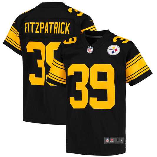 Youth Pittsburgh Steelers Minkah Fitzpatrick Color Rush Game Jersey Black