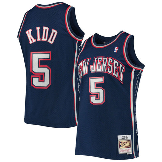 Youth New Jersey Nets Jason Kidd 2006-07 Hardwood Classics Jersey - Navy