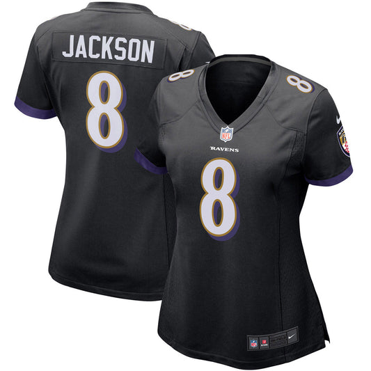 Women's Baltimore Ravens Lamar Jackson Game Jersey Black