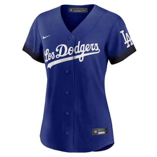 Women's Jackie Robinson Nike Dodgers City Connect Replica Jersey - Blue