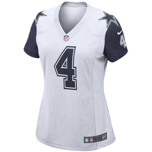 Women's Dak Prescott Nike Dallas Cowboys Game Jersey - White